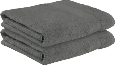 Produktbild von Erwin Müller Badetuch Sindelfingen" 2er-Pack anthrazit 100x150 cm"