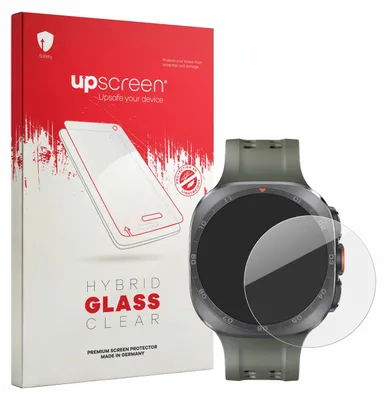 Produktbild von upscreen Schutzglas für Samsung Galaxy Watch Ultra 2 (47 mm) Schutzfolie Panzer Folie Glas Display Schutz klar