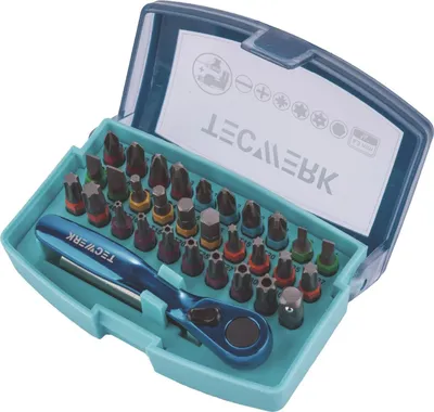 Obrázek produktu pro Sada bitů 33 kusů drážkovaných/PH/PZD/T/6KT./bitů s ráčnou