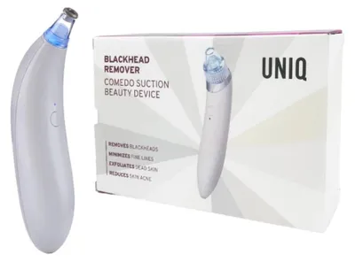 Image de UNIQ Nettoyeur de pores à aspiration pour éliminer les points noirs, avec 3 embouts