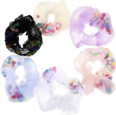 Produktbild von 2 Sets modischer elastischer Spiral-Haargummis für Mädchen, Haaraccessoires, 6 Stück * 2