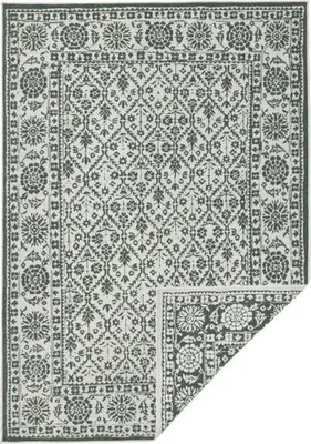 Zdjęcie produktu dla 80x150 cm Kawałek dywanu Twin-Wendeteppiche 103115 grün creme - na zewnątrz i do domu