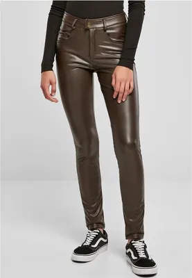 Immagine prodotto di Dámské kalhoty Urban Classics Donna Pantaloni a vita media in  marrone - 27