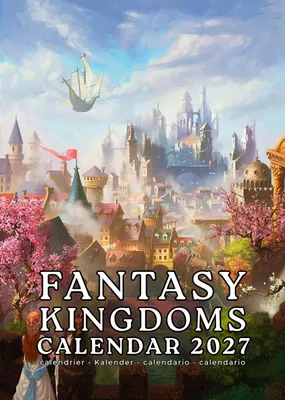 Obrázek produktu pro Nástěnný kalendář formátu A3 na rok 2027 s fantaskními ilustracemi