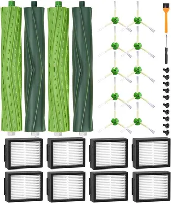 Produktbild von Sauggeräte Zubehör Kit mit Bürsten, Filtern und Seitenbürsten, 21-teilig, Gummi