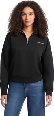 Produktbild von Guess Jeans Dark Halbreißverschluss-sweatshirt Schwarz XS Damen Schwarz XS