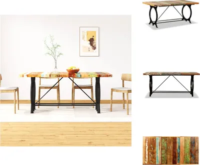 Produktbild von vidaXL Esszimmertisch Altholz Massiv 180 cm -  Esstische