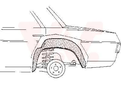 Produktbild von VAN WEZEL Radhaus 3003.48 Hinten Rechts passend für MERCEDES-BENZ /8 (W115) Limousine