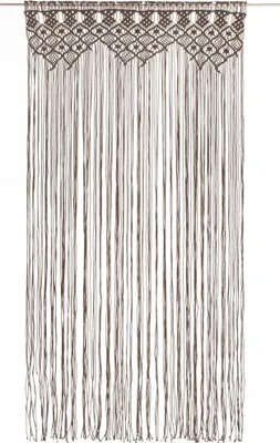 Produktbild von vidaXL Makramee Vorhang Taupe 140x240 cm Baumwolle