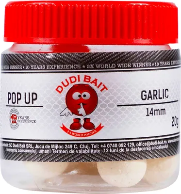 Produktbild von Dudi Bait Pop-Up Kugeln Knoblauch 14mm 20g