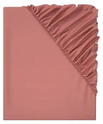 Produktbild von LIVARNO home Baumwoll-Spannbettlaken, Puderrosa, 95x200 cm