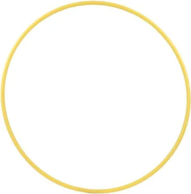 Produktbild von Hula Hoop Rohling, HDPE-16mm, GELB, Durchmesser 90cm