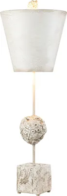 Produktbild von Tischleuchte Metall 73,7 cm hoch Creme-Weiß Modern Nachttischlampe