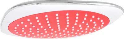 Produktbild von 20x20 cm Regenbrause eckig Duschkopf Rot Weiss Chrome Kopfbrause Brausekopf Sanlingo