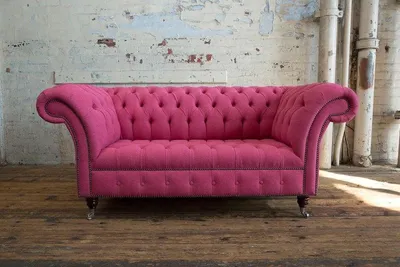 Produktbild von Edle Designer Couch 2 Sitzer Chesterfield  Couchen Sofas Samt Stoff Textil Sofa