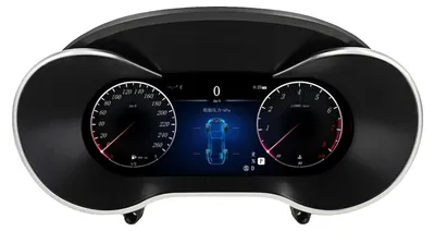 Obrázek produktu pro Digitální přístrojová deska, kompatibilní s vozy Mercedes-Benz C/GLC W205 X253 NTG5.5 (2015–2018), LED displej, podpora více jazyků, W205