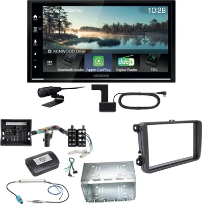 Produktbild von Kenwood DMX7722DABS Android Auto CarPlay Einbauset für Tiguan Amarok Caddy Jetta
