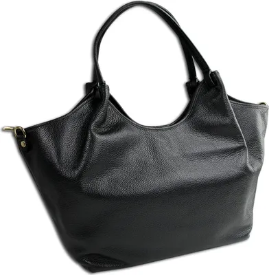 Produktbild von Toscanto Leder Tasche Handtasche Schultertasche schwarz OTTM109SS