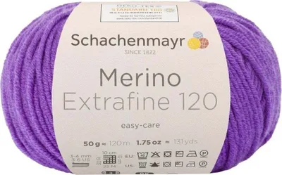 Produktbild von Schachenmayr Merino Extrafine 120, 50g Violet Handstrickgarne