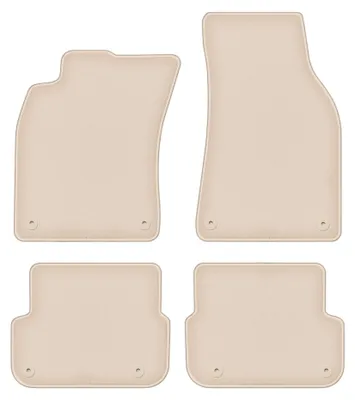 Imagen del producto de Alfombrillas de moqueta para Audi A6 C6 restyling 2006-2011 (sedán/familiar) – juego de 4 piezas, beige, a medida – Wielganizator FORTUNA