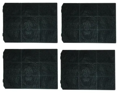 Aktivkohlefilter für Teka C3R – 4 Stück, 18 x 13,5 cm