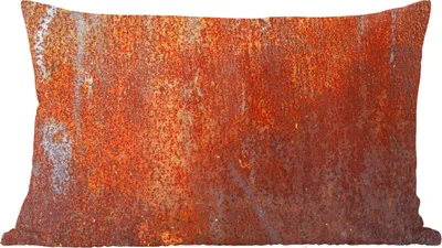 Produktbild von MuchoWow® Zierkissen Sofakissen Wohnzimmer Dekokissen 50x30 cm Vintage - Rost - Metall - Wohnzimmerdekoration - Polster mit Photo