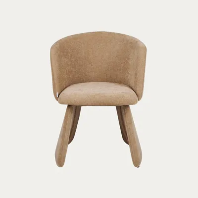 Produktbild von HOMLA Stuhl VELARIO, dunkelbeige, 59,5 x 60,5 x 79 cm
