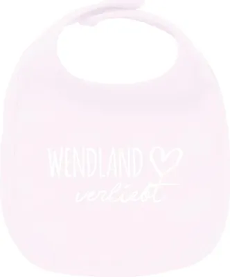 Produktbild von Huuraa Unisex Babylatz Wendland verliebt Geschenk Babypink  Baumwolle Wendland Mitbringsel