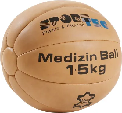 Produktbild von Medizinball aus Leder, ø 22 cm, 1,5 kg