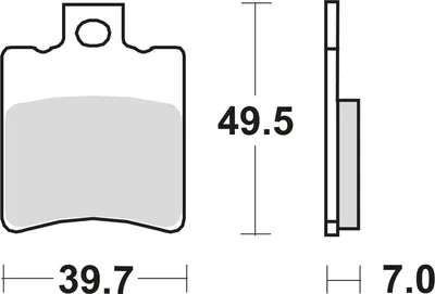 Produktbild von TRW Bremsbeläge MCB 696 Bremsbelag MCB 696 -Standard