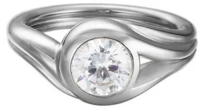 Image de Esprit ESRG92036A Femme Bague glamour solitaire Argent Blanc 53 (16.9)