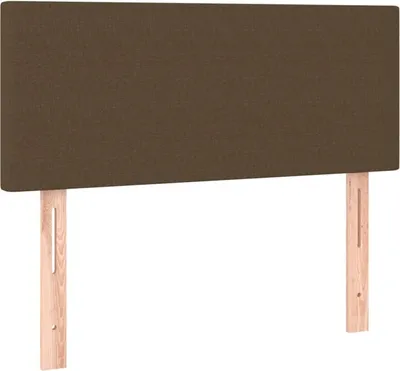Image de vidaXL Tête de lit brun foncé 80x5x78/88 cm Tissu