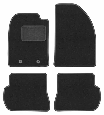 Produktbild von Velours-Fußmatten für Ford Fusion 2002-2005 (Schrägheck) – 4-tlg, Graphit, passgenau – Wielganizator LUX