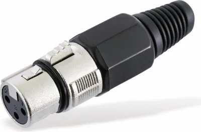 Produktbild von S/CONN maximum connectivity XLR-Kupplung, schwarz (55022-S)