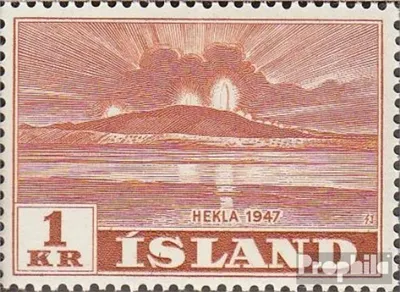 Produktbild von Briefmarken Island 1948 Mi 252 postfrisch Heklaausbruch