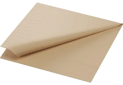 Produktbild von Duni Tissue-Serviette 33 x 33 cm Natural Brown 3-lagig - 4 Stück
