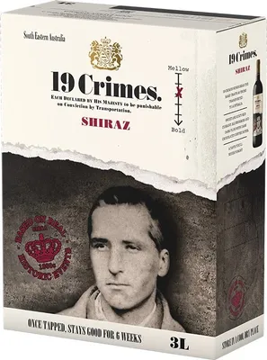 Produktbild von 19 Crimes Shiraz 13% Vol. 3L BiB - Bag in Box Wein