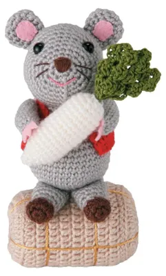 Image de Kit de crochet Olympus Amigurumi - Souris Daikon « Fukutoku » par Hiromi Fukumura