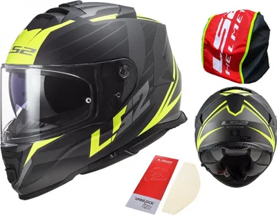 Zdjęcie produktu dla Kask Ls2 Ff800 Storm Ii Nerve Matblack H-V Yel Rozm Xs (53-54)