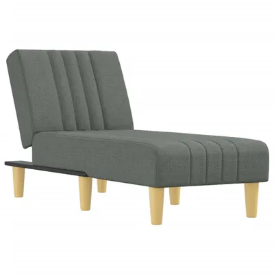 Immagine prodotto di vidaXL Chaise longue Grigio scuro Tessuto