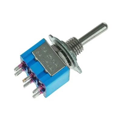 Produktbild von Miniatur-Kippschalter (2xUM/ an-aus-an)