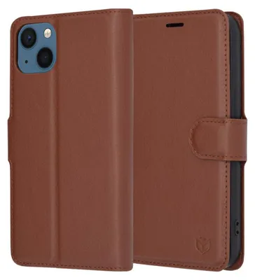 Obrázok produktu pre Techsuit Leather Folio puzdro na iPhone 13 – hnedý