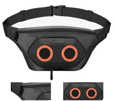 Produktbild von Bauchtasche mit Bluetooth Lautsprecher 10W – Tragbarer Speaker Stereo Bass IPX7 | Für Sport Laufen Outdoor