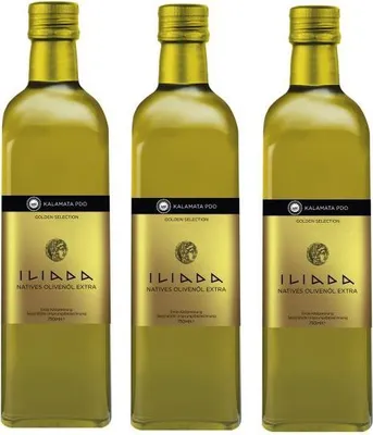 Produktbild von 3x 750ml Extra Natives Olivenöl Agro Vim ILIADA aus Kalamata 3er Set