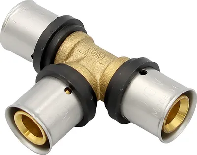 Produktbild von Pipetec Pressfitting T-Stück 20x2 mm TH Kontur Alu-Mehrschichtverbundrohr
