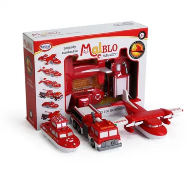 Produktbild von Popular Playthings Mix or Match Vehicles Fire and Rescue, Fahrzeug-Set, 3 Jahr(e), Rot, Weiß