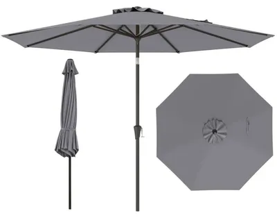 Obrázek produktu pro Zahradní slunečník s klikou NP12259HS, Ø 303 cm, šedý
