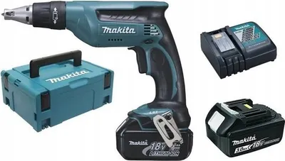 Obrázok produktu pre Makita DFS451RFJ, Elektrický skrutkovač, Rukoväť, 1/4", Čierna, Modrá, 4000 ot/min, 4 mm