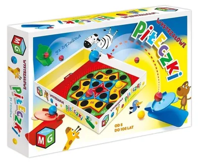 Obrázek produktu pro Gra Zręcznościowa Wystrzałowe Piłeczki Multigra dla Dzieci 1-4 Graczy