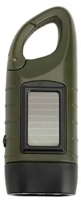 Image de Lampe torche LED pour la tente, à manivelle, à énergie solaire, pour le camping, la randonnée et l'éclairage d'urgence à longue distance.